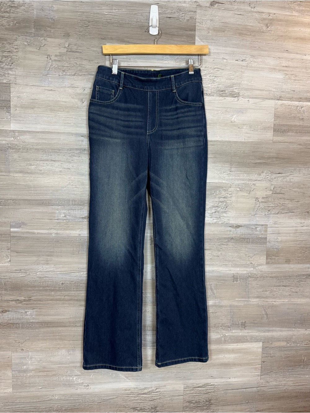 Halara High Waisted Wide Leg Stretch Denim Jeans Dark Wash Blue Medium M